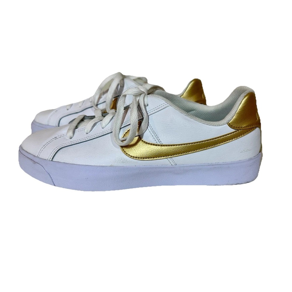 Nike Court Royale AC Mens Leather Shoes Sneakers White Size 12